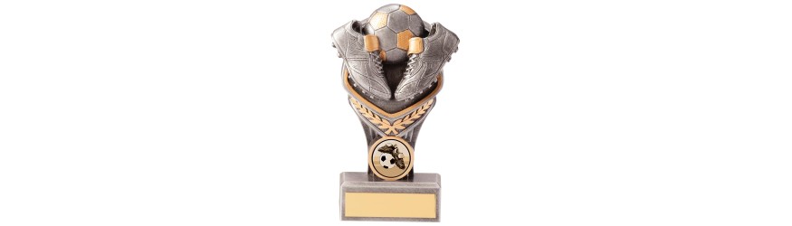 FALCON BOOT & BALL RESIN TROPHY - 4 SIZES 14CM - 24CM FALCON BOOT & BALL RESIN TROPHY - 4 SIZES 14CM - 24CM